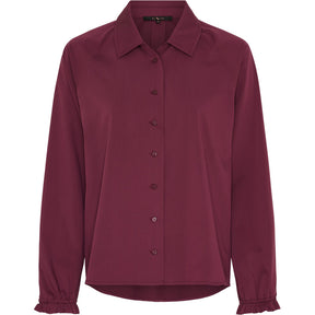 BTFCPH BTFELINA Bamboo Shirt Skjorter Rød
