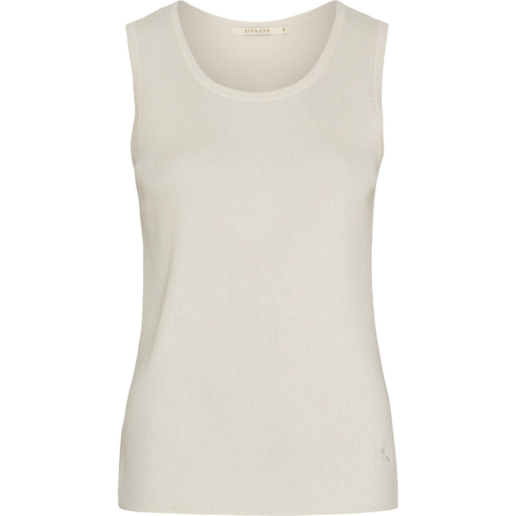 BTFCPH BTFELLA Silk Top Tops Hvid