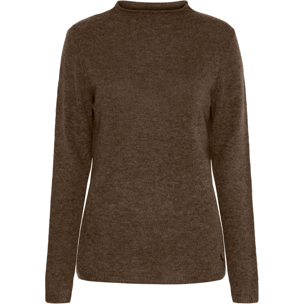 BTFCPH BTFELORA Pure Cashmere Pullover Pullovers Dark Brown Melange