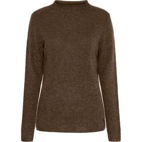 BTFCPH BTFELORA Pure Cashmere Pullover Pullovers Dark Brown Melange