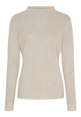 BTFCPH BTFELORA Pure Cashmere Pullover Pullovers Oatmeal Melange