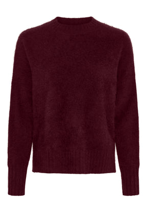 BTFCPH BTFEMILIA Yak Pullover Pullovers Burgundy Melange