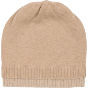BTFCPH BTFFIONA Pure Cashmere Beanie Hatte Almond Melange w. Beige Melange Rib