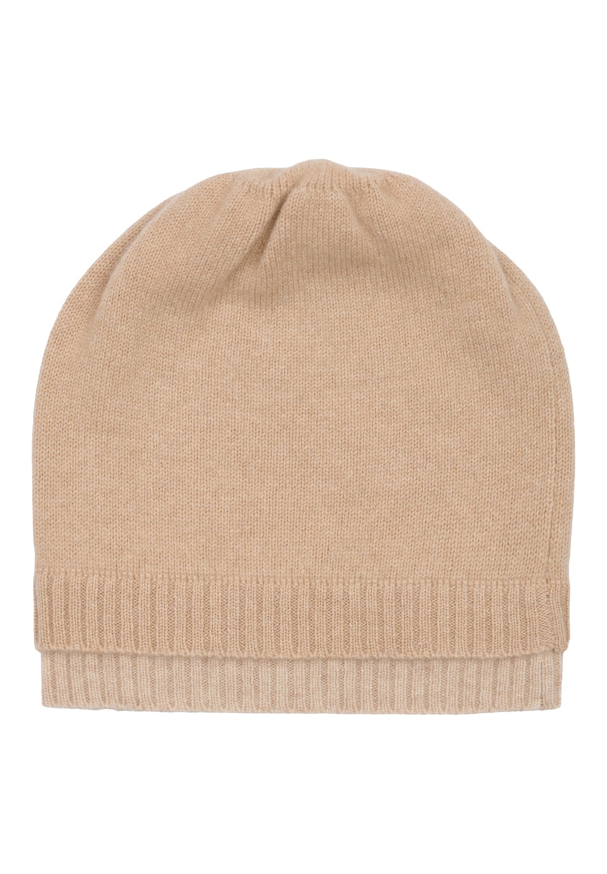 BTFCPH BTFFIONA Pure Cashmere Beanie Hatte Almond Melange w. Beige Melange Rib