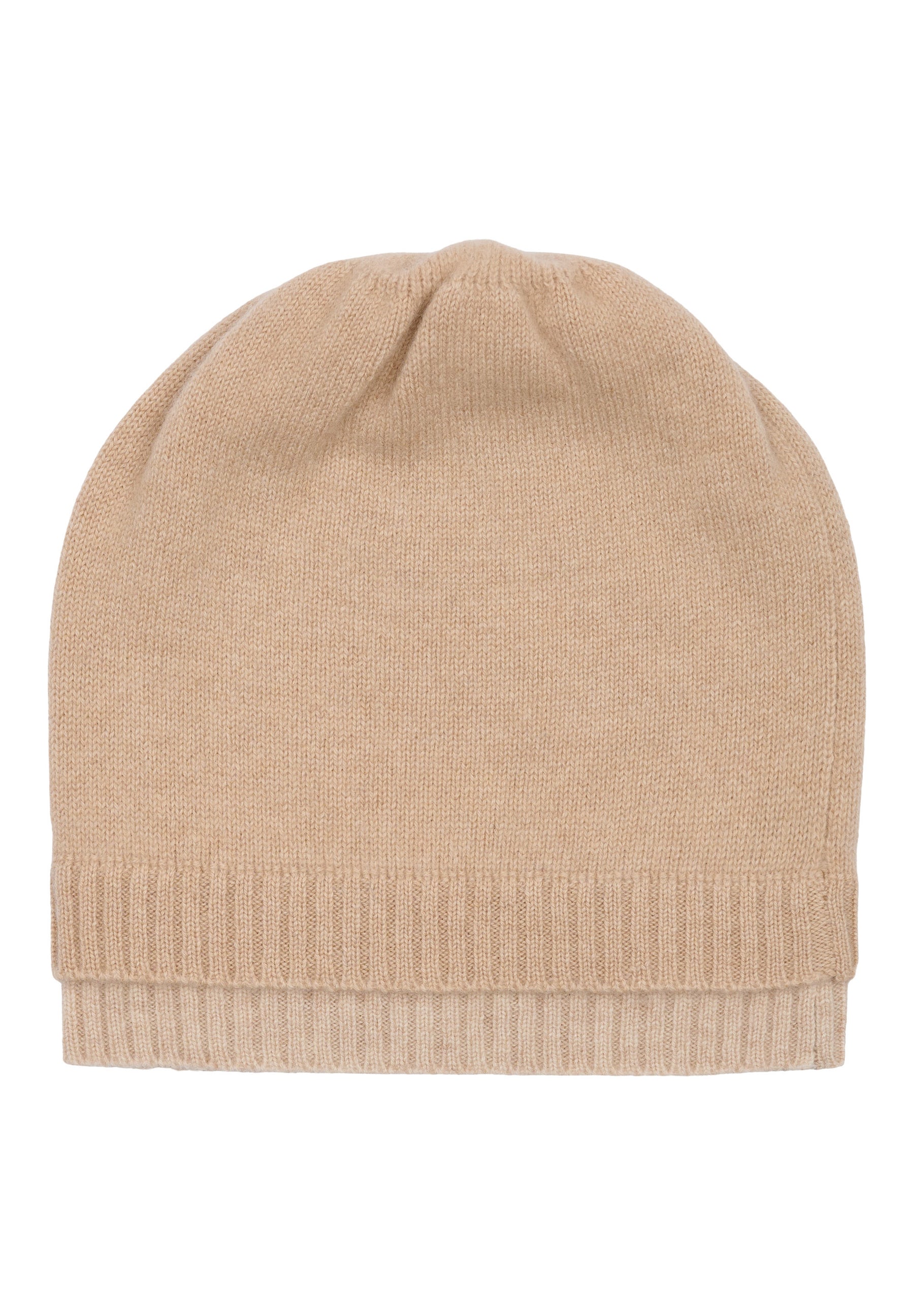 BTFCPH BTFFIONA Pure Cashmere Beanie Hatte Almond Melange w. Beige Melange Rib