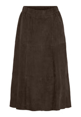 BTFCPH BTFFLORA Nederdel i ruskind Nederdele Dark Chocolate Brown