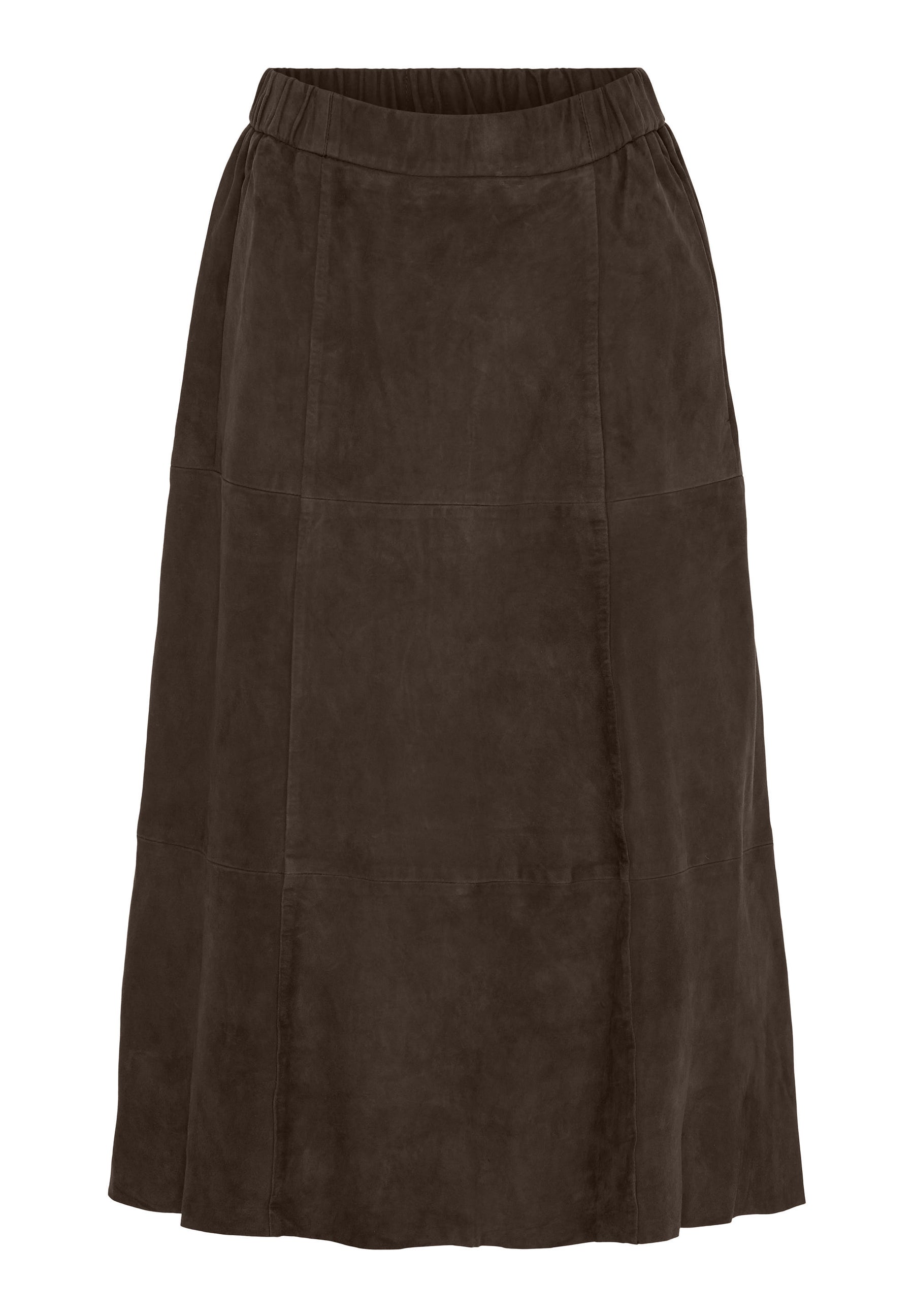 BTFCPH BTFFLORA Nederdel i ruskind Nederdele Dark Chocolate Brown