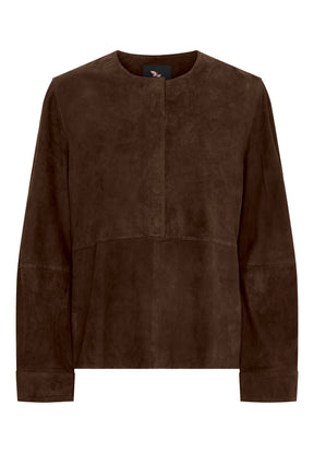 BTFCPH BTFGAIA Bluse i Suede Bluser Brun