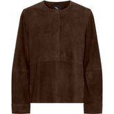 BTFCPH BTFGAIA Suede Blouse Bluser Brun