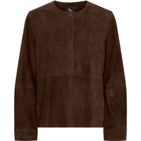 BTFCPH BTFGAIA Suede Blouse Bluser Brun