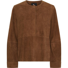 BTFCPH BTFGAIA Suede Blouse Bluser Brun