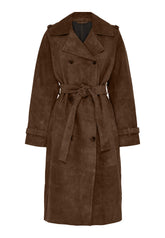 BTFCPH BTFGRETTA Trenchcoat i ruskind Jakker Brun