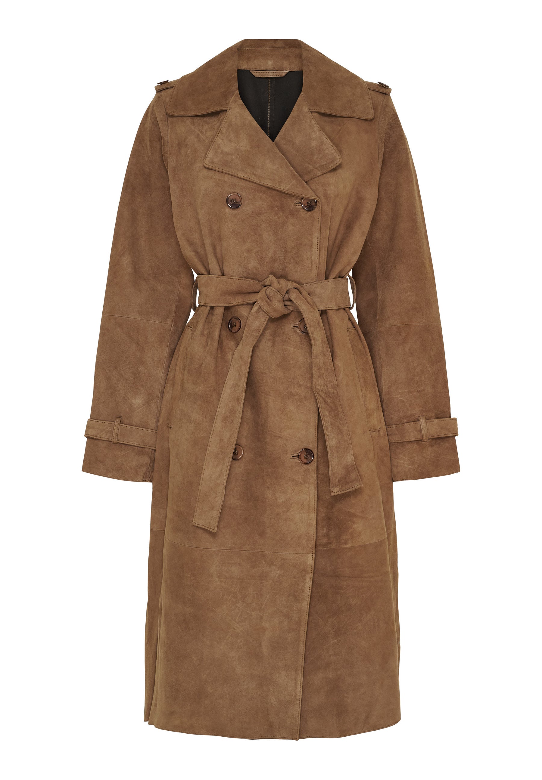BTFCPH BTFGRETTA Trenchcoat i ruskind Jakker Nude Brown