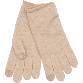 BTFCPH BTFIDA Pure Cashmere Gloves Handsker Beige Melange w. Almond Melange Rib