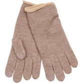 BTFCPH BTFIDA Pure Cashmere Gloves Handsker Brown Melange w. Almond Melange Rib