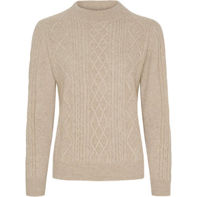 BTFCPH BTFINES Pure Cashmere Pullover Pullovers Beige Melange