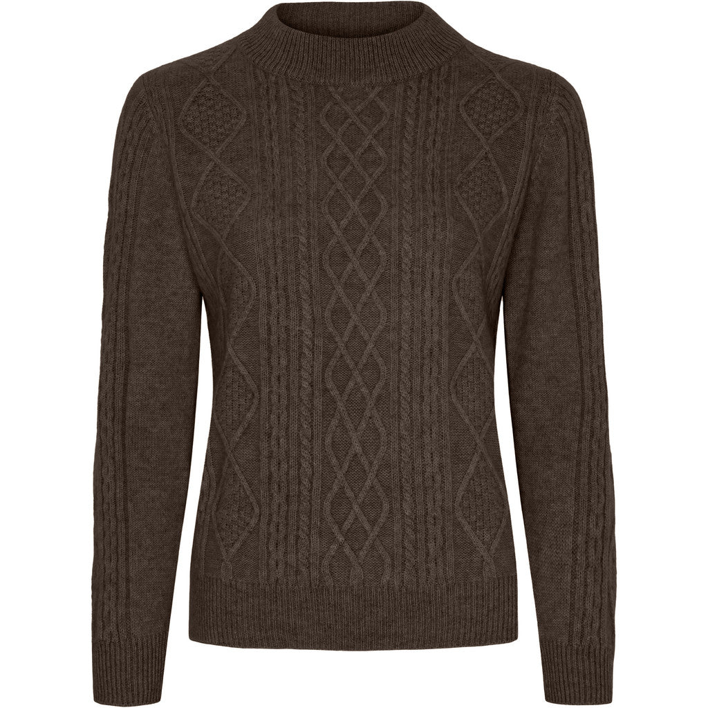 BTFCPH BTFINES Pure Cashmere Pullover Pullovers Coffee Brown Melange