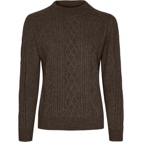 BTFCPH BTFINES Pure Cashmere Pullover Pullovers Coffee Brown Melange