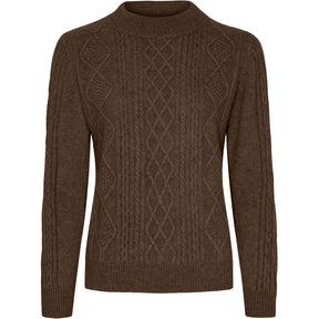 BTFCPH BTFINES Pure Cashmere Pullover Pullovers Dark Brown Melange