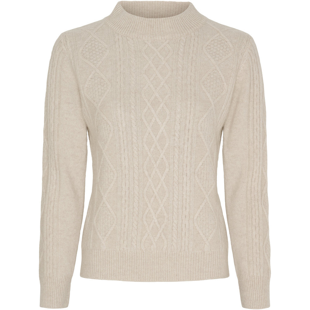 BTFCPH BTFINES Pure Cashmere Pullover Pullovers Oatmeal Melange
