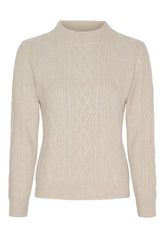 BTFCPH BTFINES Pure Cashmere Pullover Pullovers Oatmeal Melange