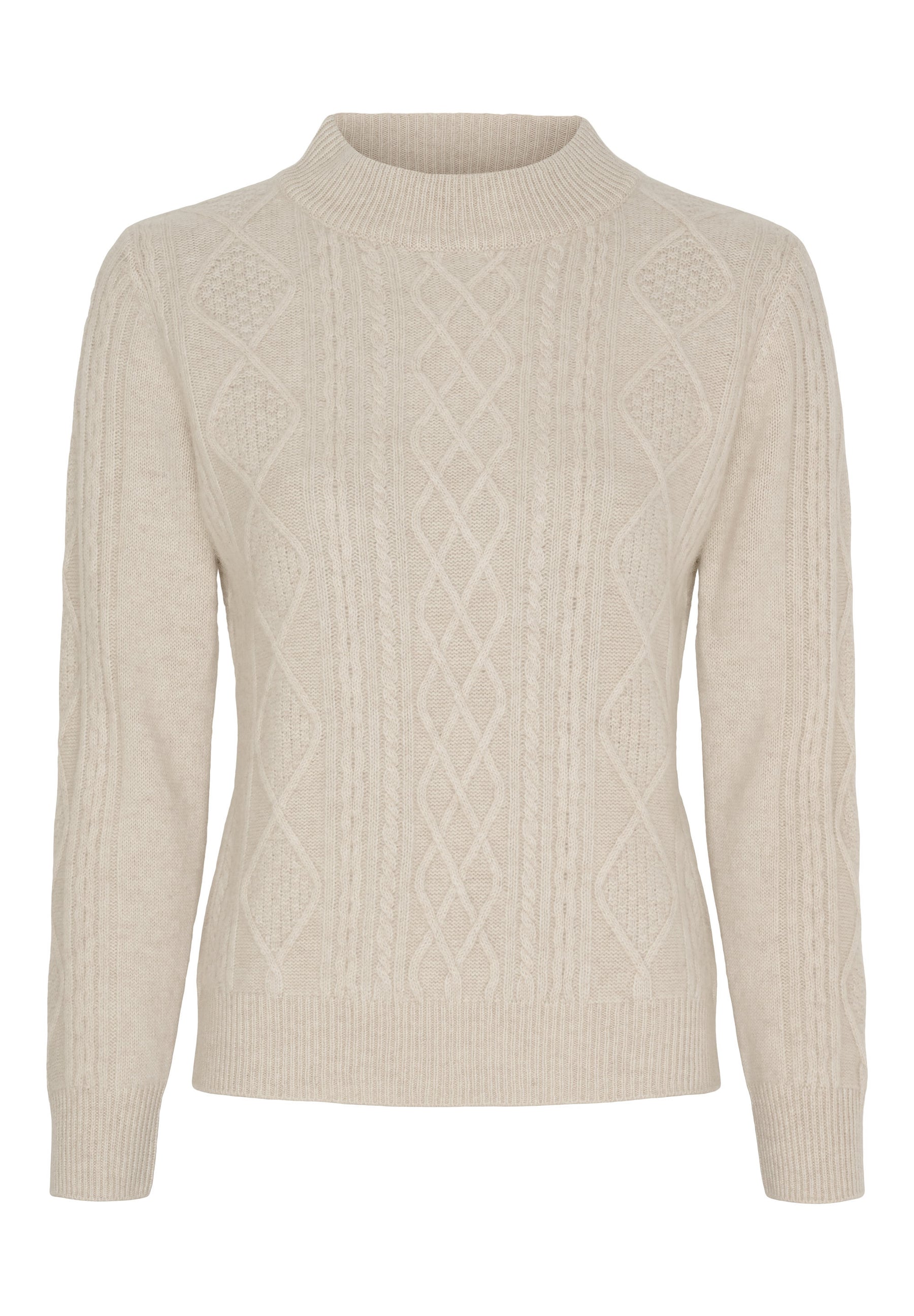BTFCPH BTFINES Pure Cashmere Pullover Pullovers Oatmeal Melange