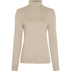BTFCPH BTFINGRID Silk Turtleneck Tops Beige