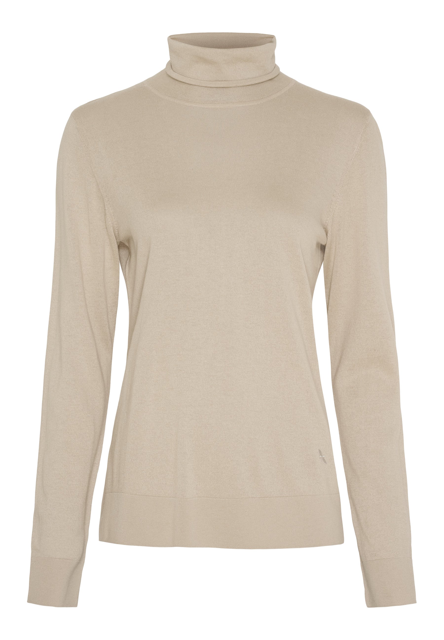 BTFCPH BTFINGRID Silk Turtleneck Tops Beige