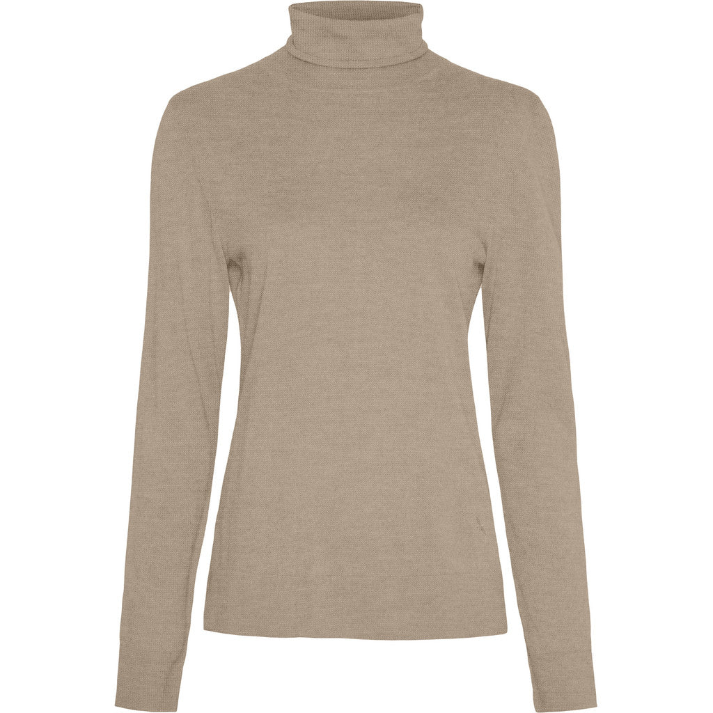 BTFCPH BTFINGRID Silk Turtleneck Tops Brun