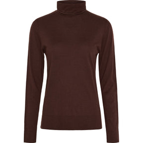 BTFCPH BTFINGRID Silk Turtleneck Tops Brun