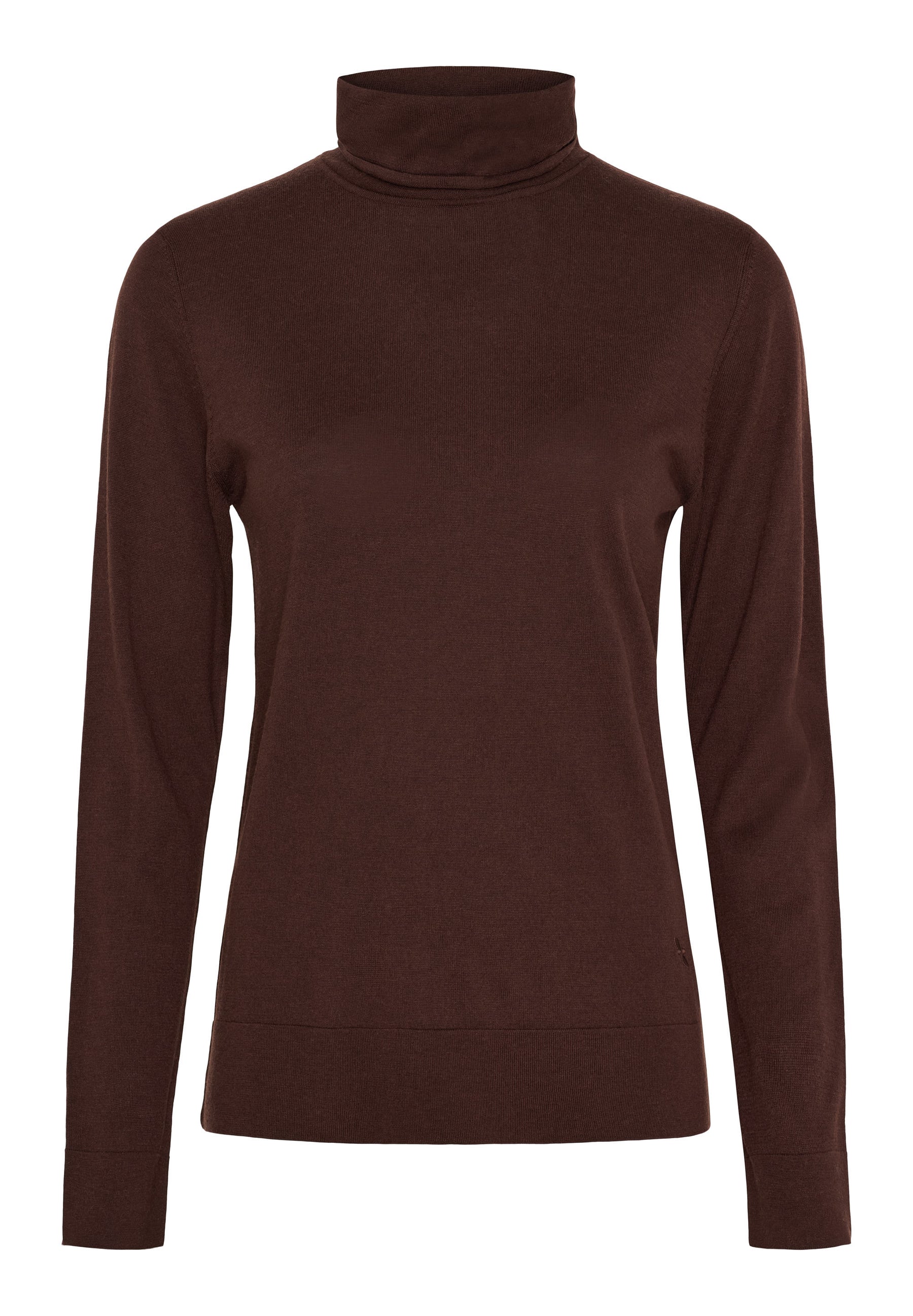 BTFCPH BTFINGRID Silk Turtleneck Tops Brun