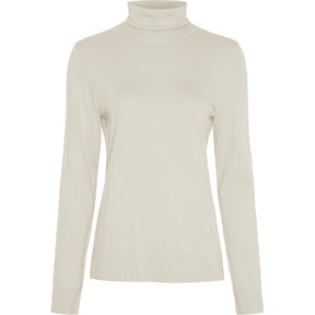 BTFCPH BTFINGRID Silk Turtleneck Tops Hvid