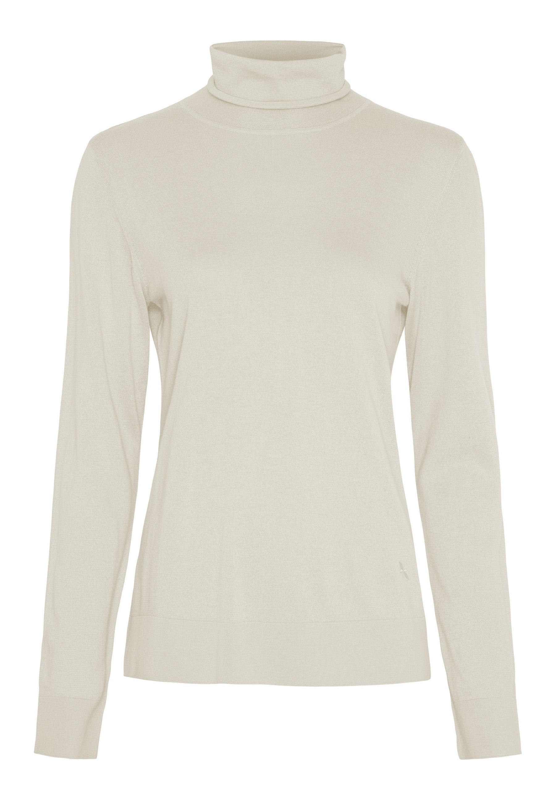 BTFCPH BTFINGRID Silk Turtleneck Tops Hvid