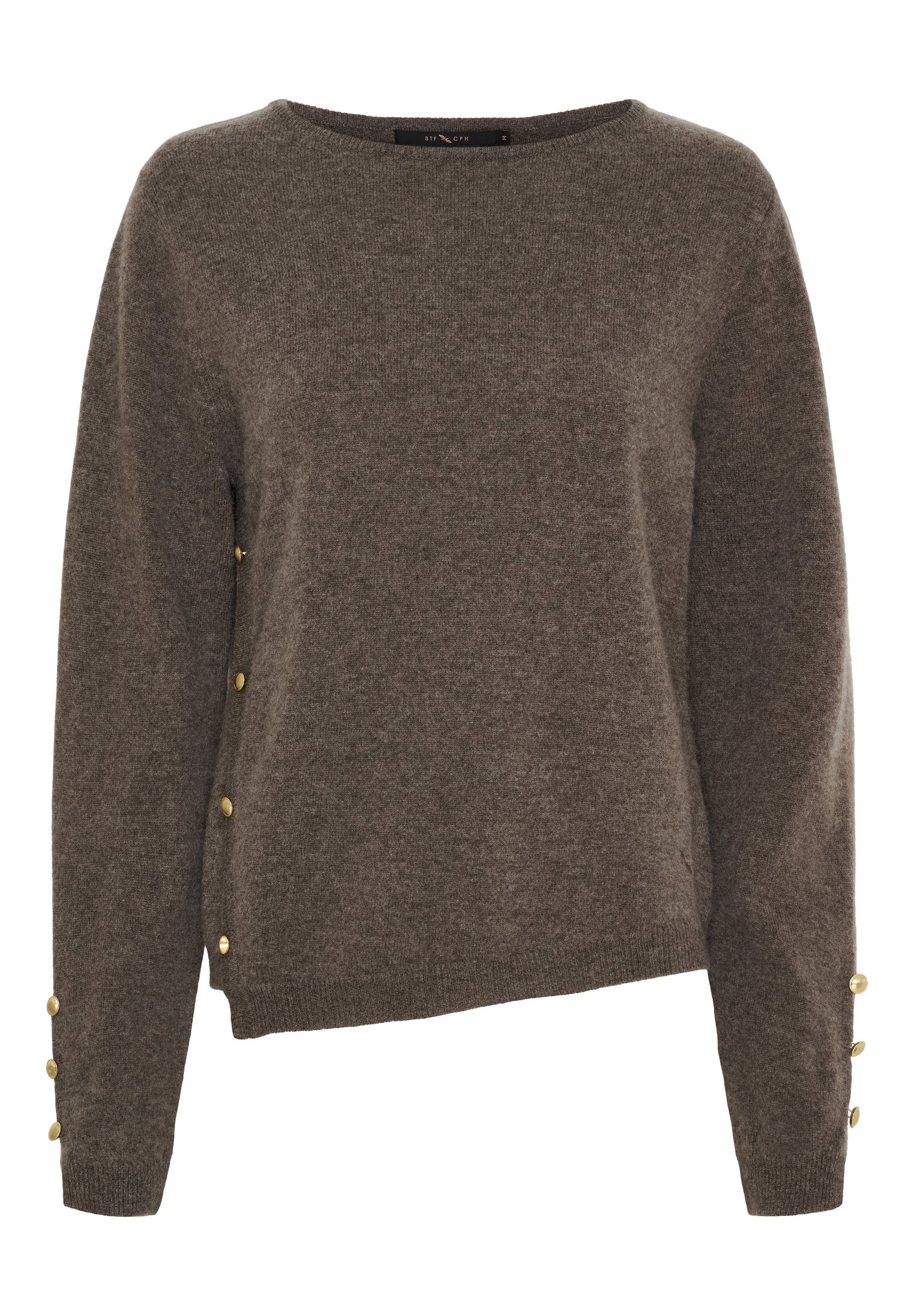 BTFCPH BTFINNA Cashmere Pullover Pullovers Dark Brown Melange