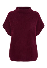 BTFCPH BTFISABELLE Cashmere strik med vaskebjørnsgarn Pullovers Rød