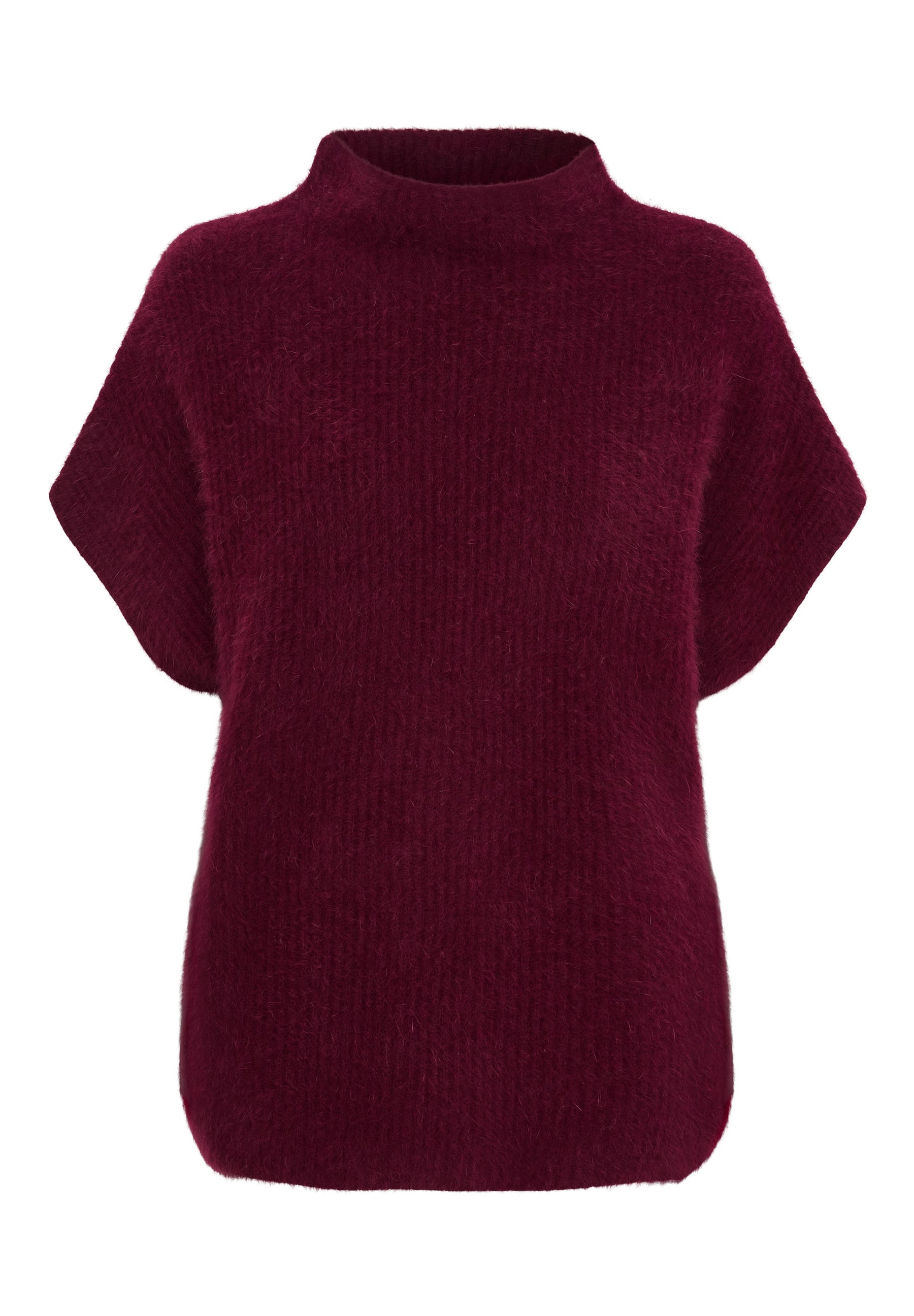 BTFCPH BTFISABELLE Cashmere strik med vaskebjørnsgarn Pullovers Rød