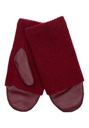 BTFCPH BTFJOSEFINE Leather Mittens Handsker Rød
