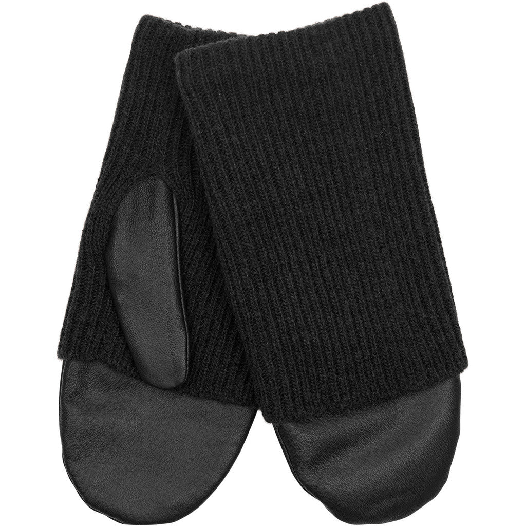 BTFCPH BTFJOSEFINE Leather Mittens Handsker Sort