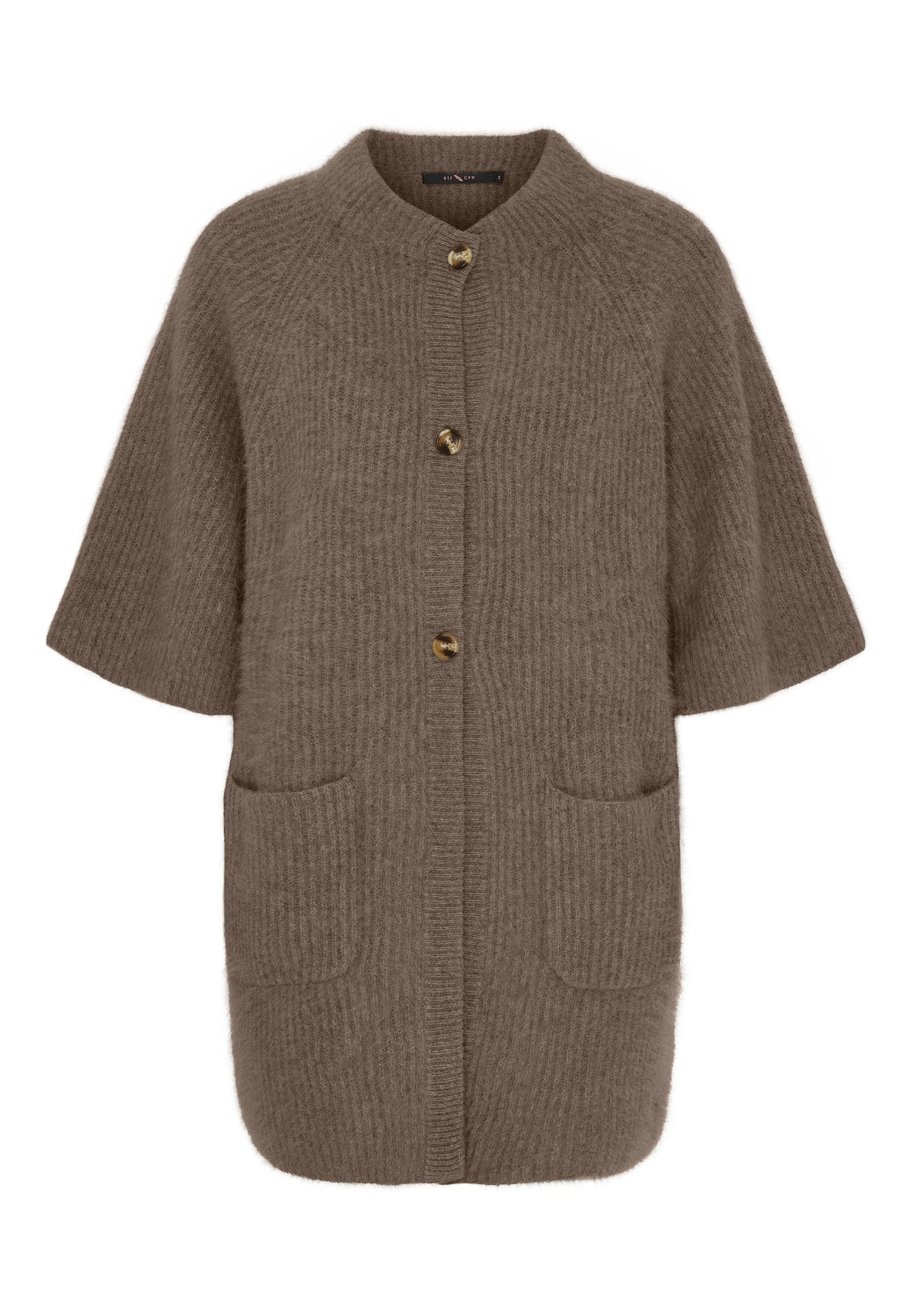 BTFCPH BTFKAROLINE Cardigan i vaskebjørnsgarn Cardigans Brun
