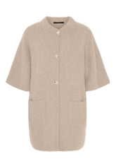 BTFCPH BTFKAROLINE Cardigan i vaskebjørnsgarn Cardigans Light Beige