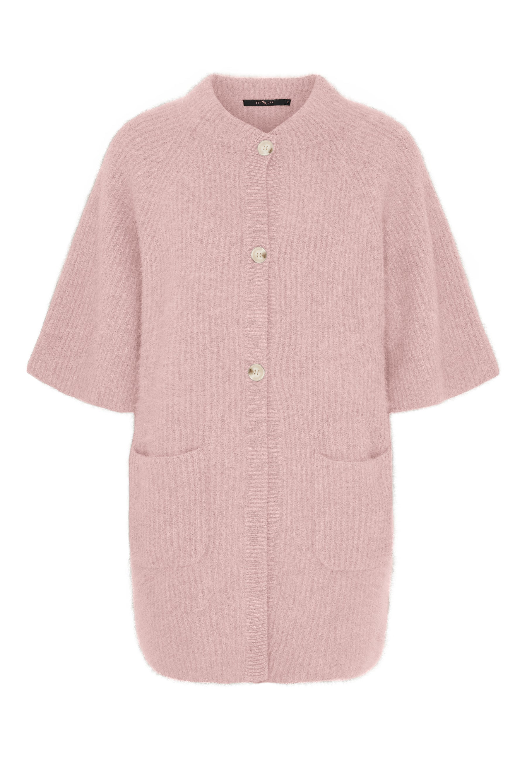 BTFCPH BTFKAROLINE Cardigan i vaskebjørnsgarn Cardigans Rosa