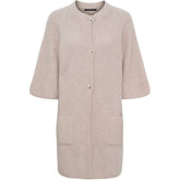 BTFCPH BTFKAROLINE Raccoon Cardigan Cardigans Light Beige