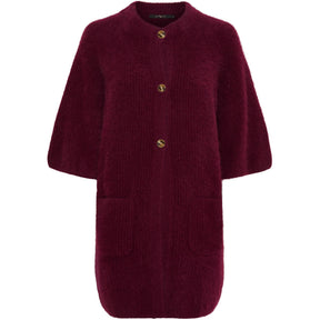 BTFCPH BTFKAROLINE Raccoon Cardigan Cardigans Rød