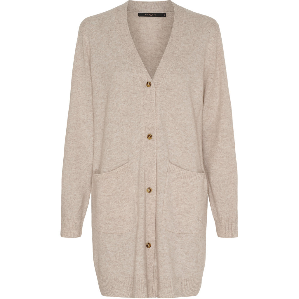 BTFCPH BTFMALINA Cashmere Cardigan Cardigans Sand Melange