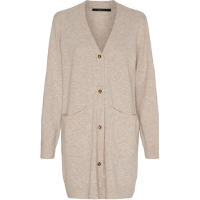 BTFCPH BTFMALINA Cashmere Cardigan Cardigans Sand Melange