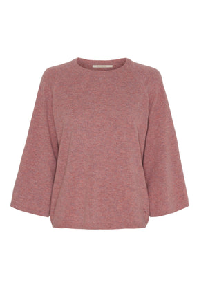 BTFCPH BTFMONICA Pure Cashmere Pullover Pullovers Dusty Pink Melange