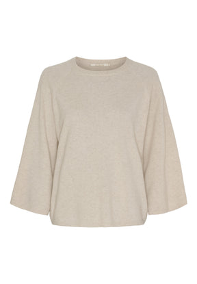 BTFCPH BTFMONICA Pure Cashmere Pullover Pullovers Oatmeal Melange