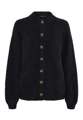 BTFCPH BTFNINA Cashmere cardigan med vaskebjørnsgarn Cardigans Sort