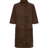 BTFCPH BTFNORA Suede Dress Kjoler Brun