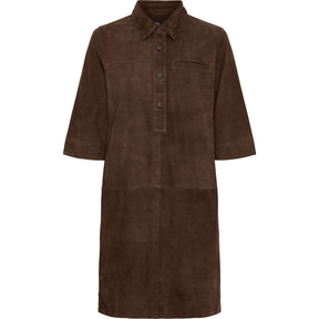 BTFCPH BTFNORA Suede Dress Kjoler Brun